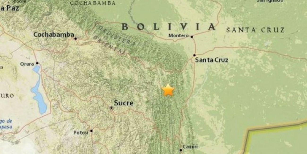 Sismo de magnitud 5,3 sacude el este de Bolivia 