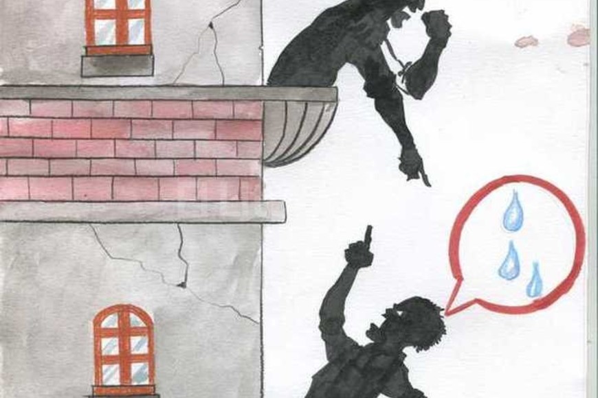 ELLITORAL_168526 |  Ilustración: Lucas Cejas Los conflictos entre vecinos son harto comunes en el día a día. La mediación barrial se plantea como herramienta para la resolución colaborativa.