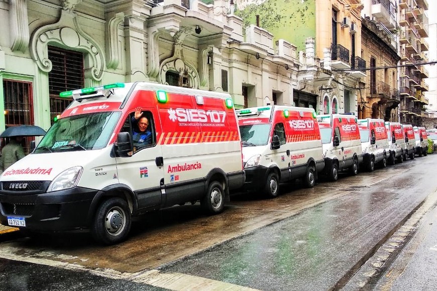 ELLITORAL_257786 |  Captura de pantalla Nuevas ambulancias SIES Rosario