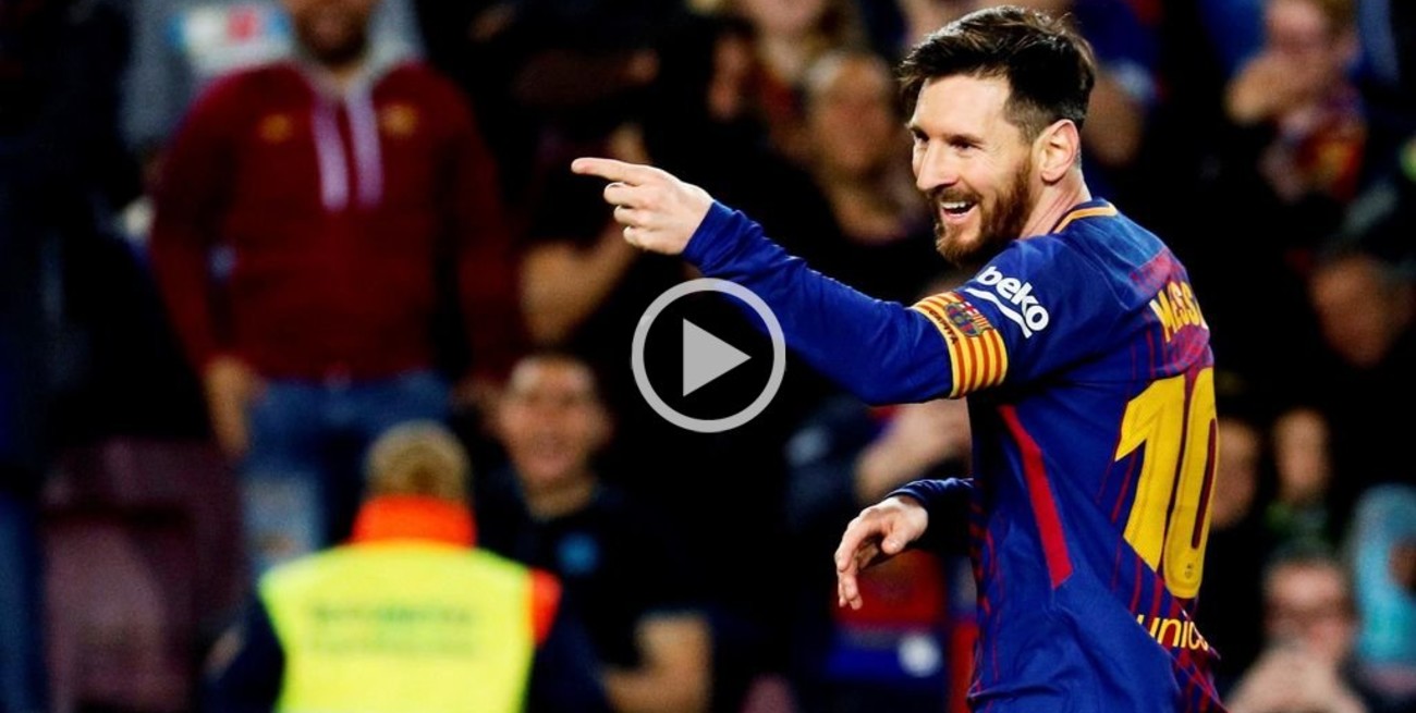 Messi marcó los 3 goles de la victoria del Barcelona frente a Leganés