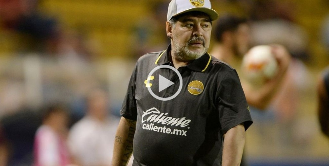Maradona perdió su primer partido al mando de Dorados y se quejó del árbitro