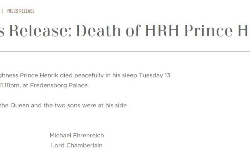 ELLITORAL_203424 |  News The Royal House Comunicado oficial en inglés.