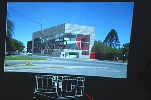 ELLITORAL_233745 |  El Litoral Así se verá la nueva sede social del Club Atlético Colón, como si uno ingresara a Santa Fe desde la ciudad de Santo Tomé. Incluso, en la maqueta está  dibujado  el escudo sabalero, pero allí se lo reemplazará por una pantalla interactiva gigante de Led destinada a los sponsors de la institución y al área de comunicación. Se calcula que en un año y medio la sede nueva estará terminada.