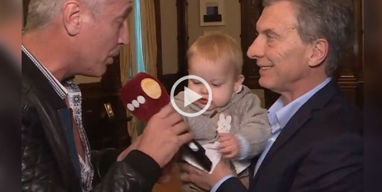Marley y su hijo se encontraron con Macri en Casa Rosada