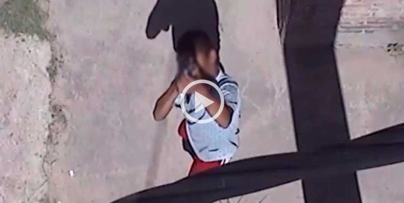 Video: quisieron "bajar" de un tiro una cámara de seguridad 