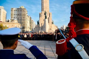 ELLITORAL_214670 |  Marcelo Manera Este miércoles se realizó el tradicional acto por el Día de la Bandera en la ciudad de Rosario