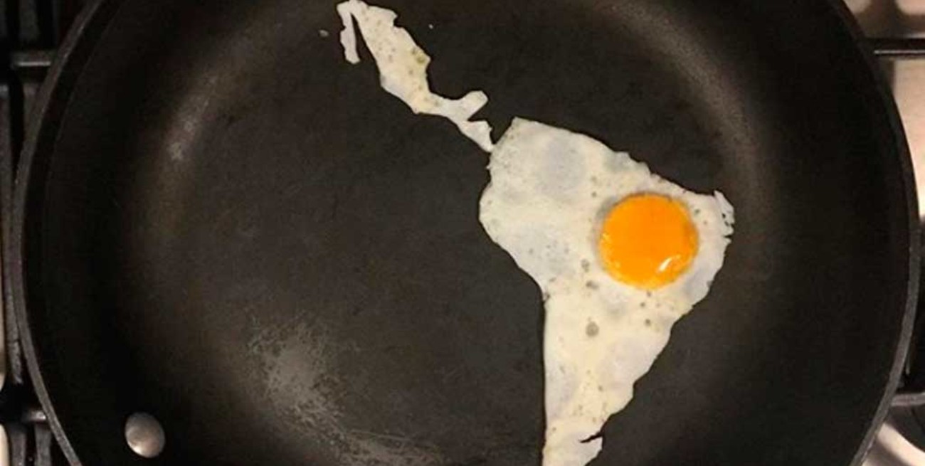 Obras de arte con huevos de desayuno