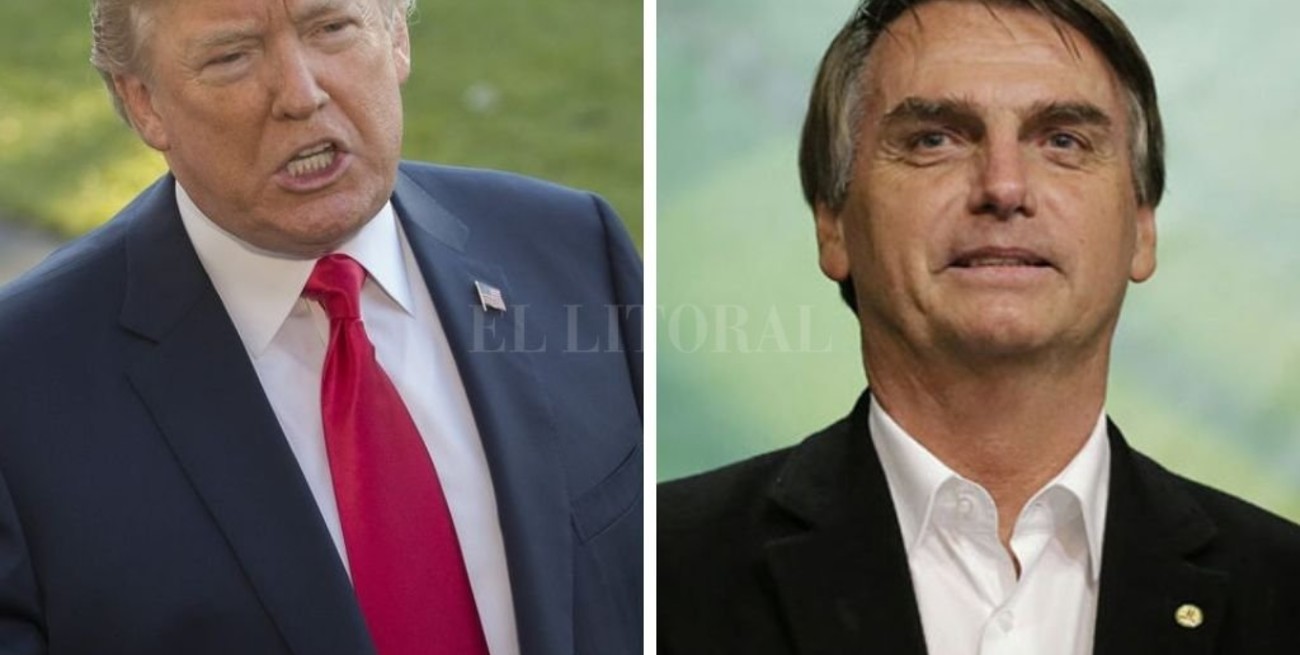 Trump quiere cooperación estrecha con Bolsonaro en comercio y defensa