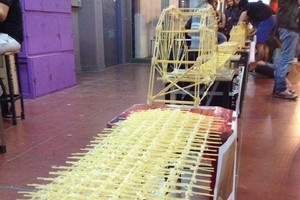 Gentileza Puente. La idea surgió de un concurso similar realizado en la UBA, en el que se construyeron puentes. Ahora buscan estructuras para edificios.