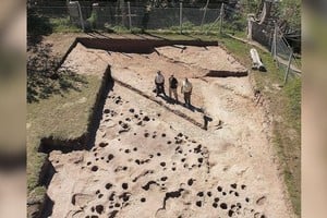 Transmedia VT Actual sitio arqueológico donde se realizan las tareas de investigación y donde afirman se construyó el fuerte.