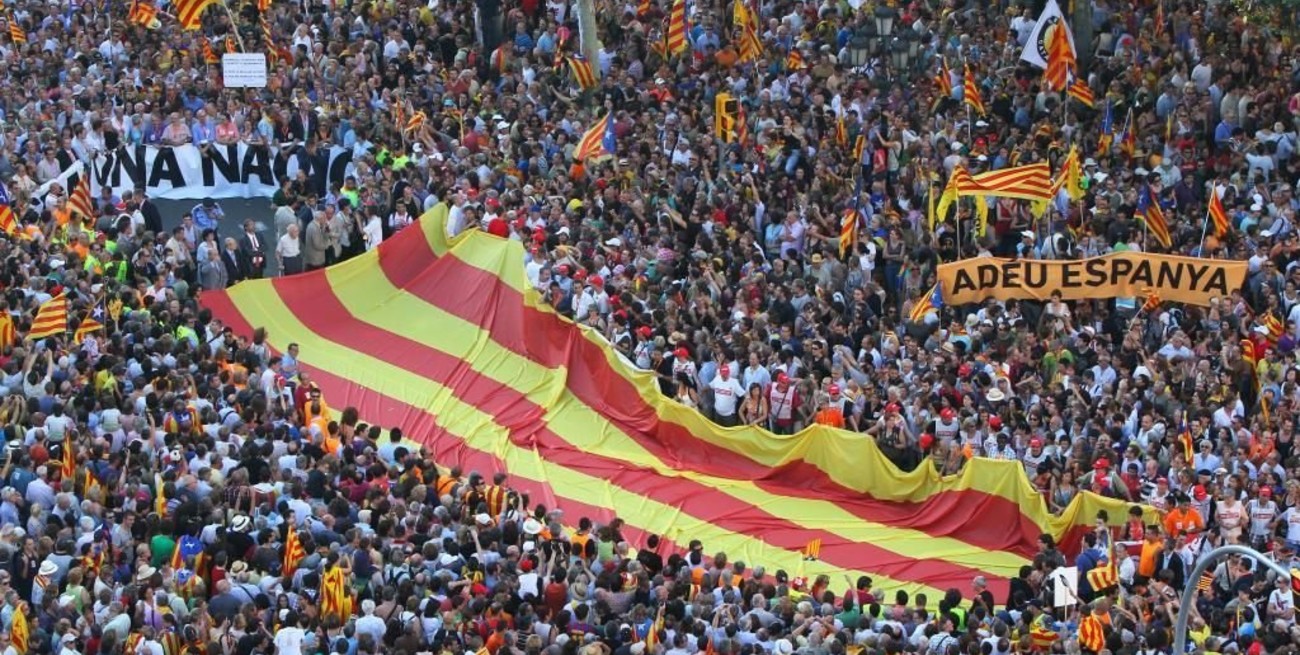El independentismo sale a la calle en el día regional de Cataluña 