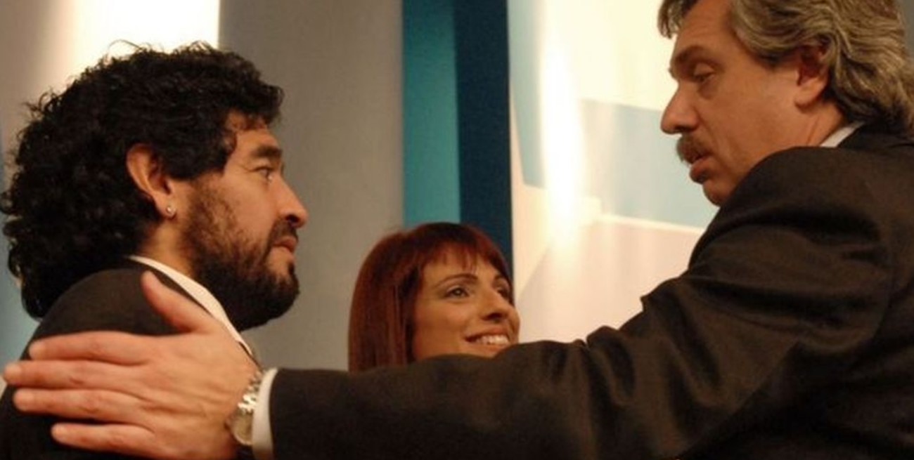 Maradona y otros personajes del deporte felicitaron a Fernández por el triunfo