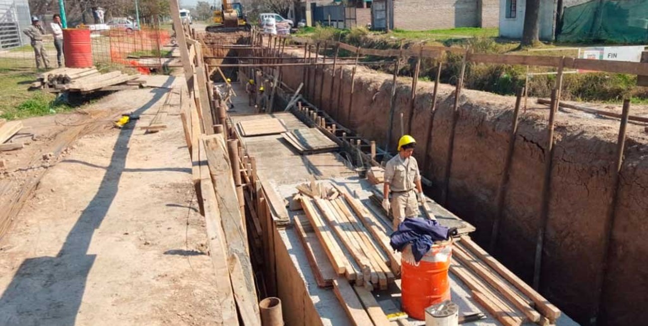 Las obras en el canal Roverano ya alcanzan el 50 por ciento 