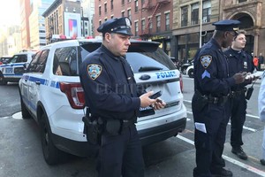 ELLITORAL_194459 |  DPA La policía de Nueva York trabaja en el lugar de los atentados