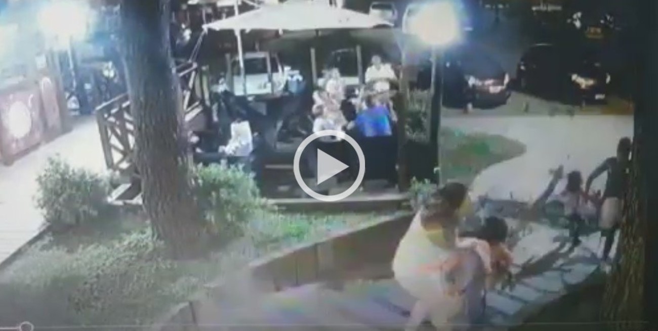 Video: Una niña y su padre resultaron heridos al caer un pino en un paseo de Costa del Este