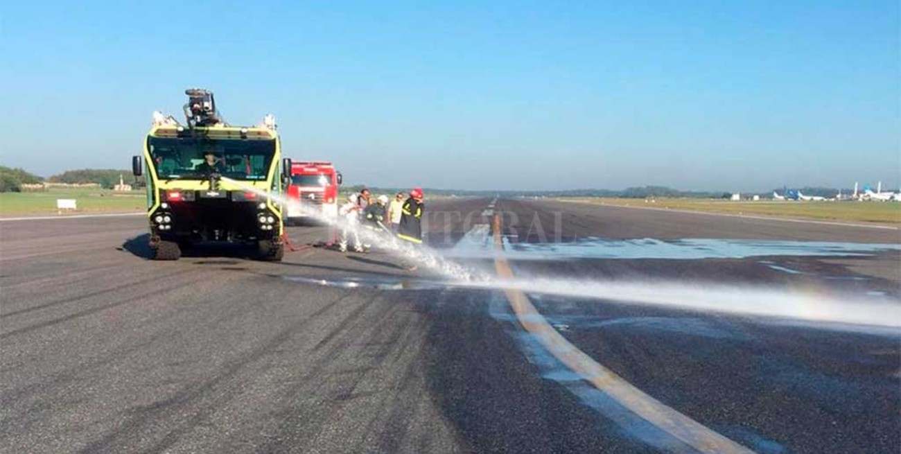 Por un derrame de aceite debieron cerrar el aeropuerto internacional de Ezeiza