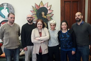 ELLITORAL_256845 |  Gentileza Gobierno de Santa Fe La ministra con los referentes de  El Birri .