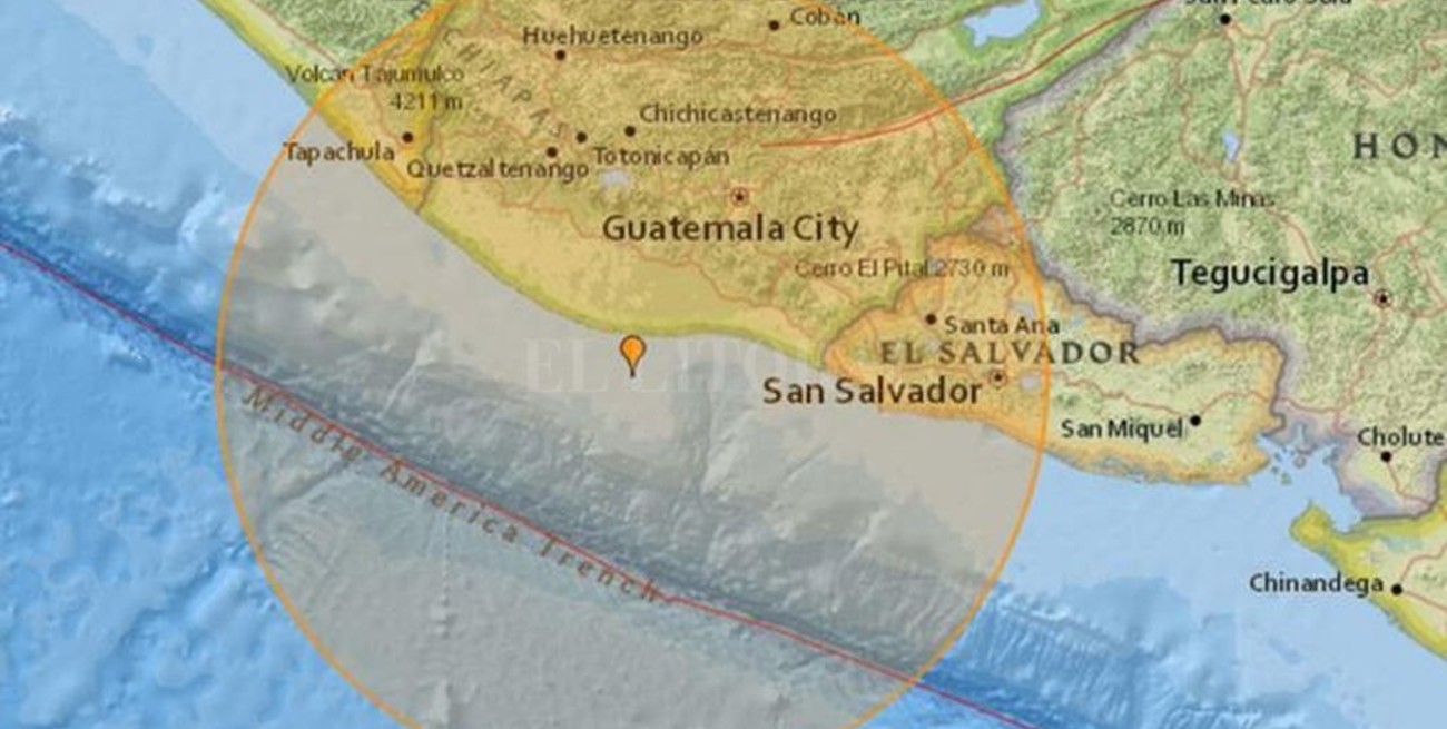 Fuerte sismo de magnitud 6,7 causa alarma y daños en Guatemala 