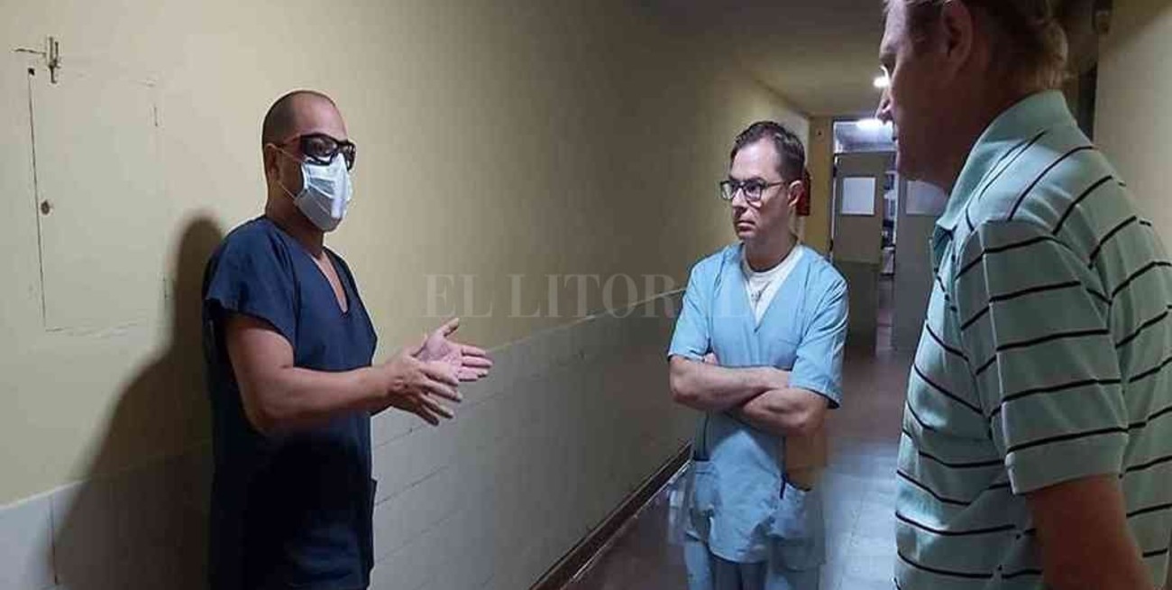 Cornaglia recorrió el Hospital de Las Rosas 