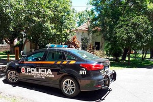 ELLITORAL_233770 |  Danilo Chiapello Peritos de la policía trabajaban en el lugar del robo