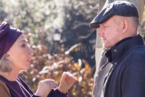 Diario Show Graciela Borges y Juan Campanella durante el rodaje de la nueva película.