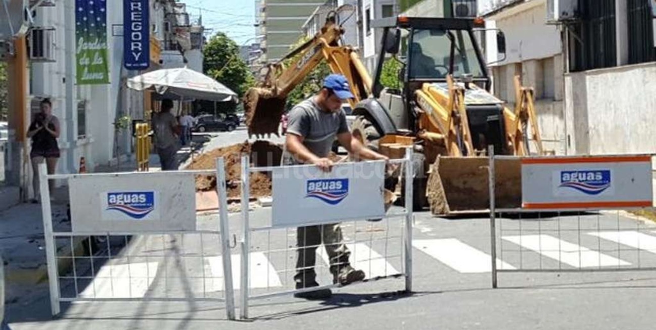 Corte de tránsito en el centro por trabajos de Assa