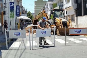 Corte de tránsito en el centro por trabajos de Assa
