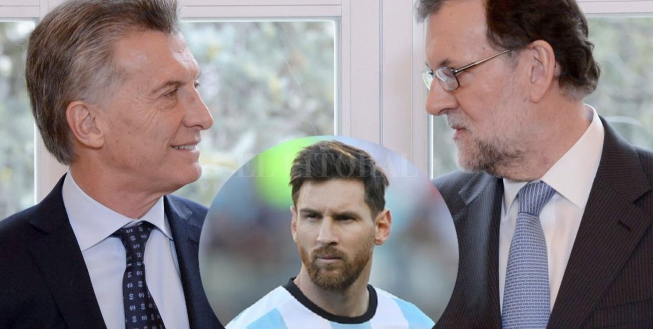 Macri y Rajoy hablaron de fútbol: "Me gustaría tener la revancha, pero con Messi en campo"