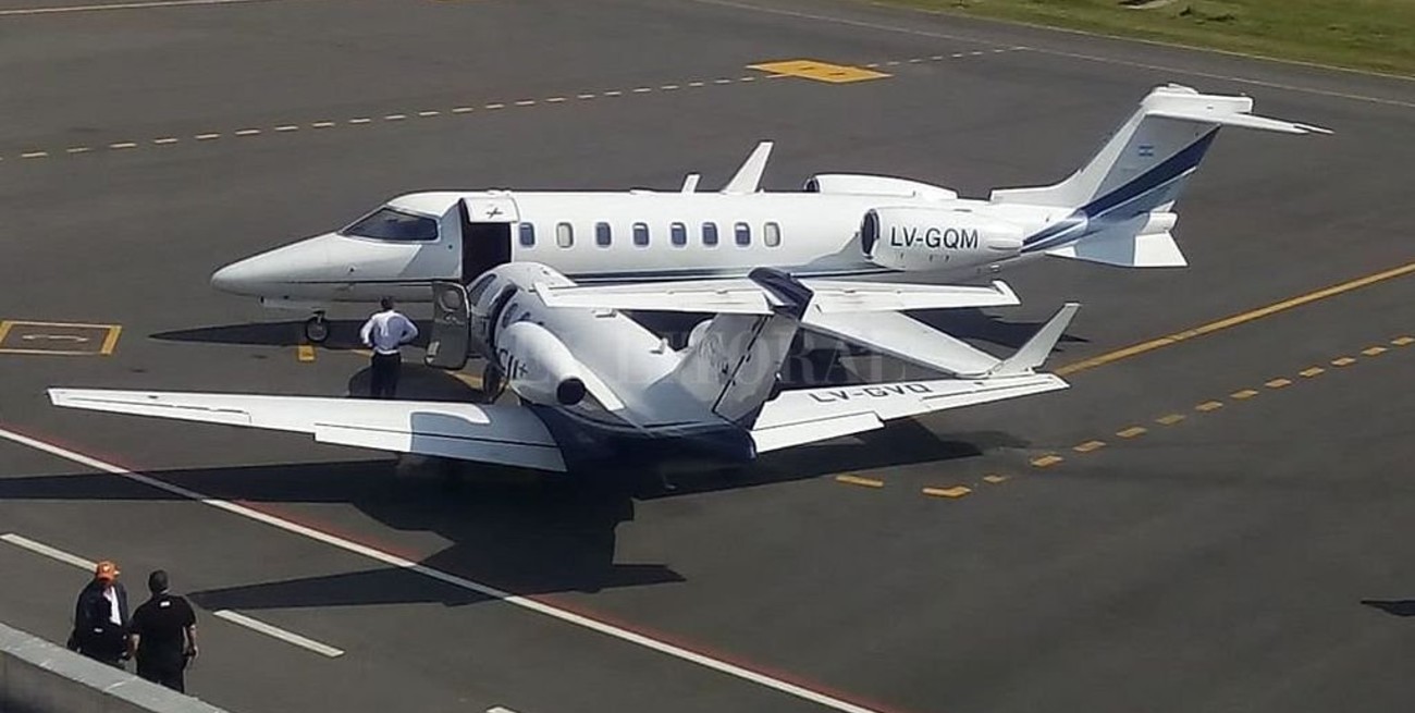 Chocaron dos aviones en el aeropuerto de San Fernando
