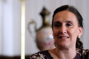 ELLITORAL_253058 |  LUCIANO THIEBERGER DYN21, BUENOS AIRES, 18/03/2016, LA VICEPRESIDENTA GABRIELA MICHETTI, DURANTE EL REPORTAJE CONCEDIDO A LA AGENCIA DYN. FOTO:DYN/LUCIANO THIEBERGER.