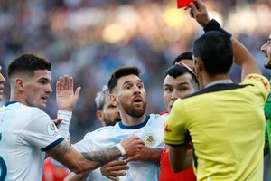 ELLITORAL_263684 |  william_lucas Argentina against Chile at Arena Corinthians on July, 06 2019 in São Paulo, Brazil. Photo by William Lucas. Photo credit should read William Lucas/CA2019