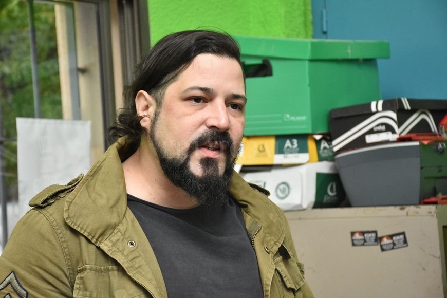 ELLITORAL_312867 |  Flavio Raina REFERENTE. Luciano Candioti es uno de los mentores de Juanito Laguna. Hoy es el director de la escuela Gráfica.