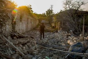 ELLITORAL_338854 |  Gentileza Los destrozos que dejó el enfrentamiento contra Azerbaiyán.