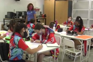 Captura digital Los alumnos de Jerárquicos en su vuelta a clases.