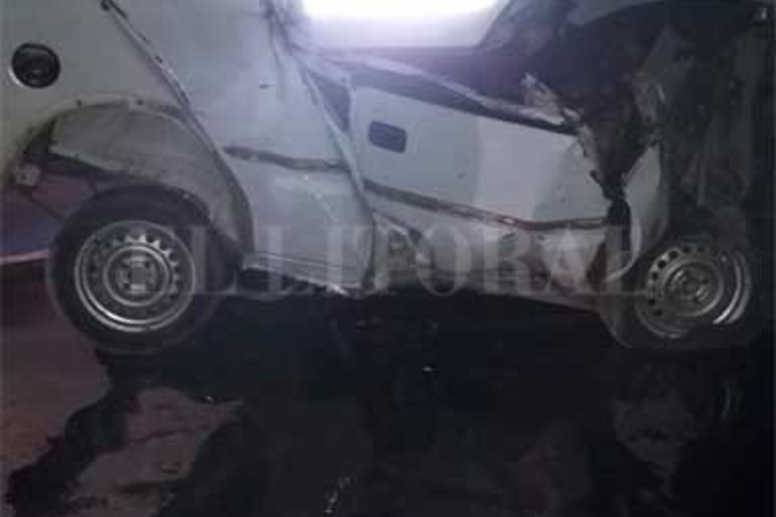 ELLITORAL_386929 |  El Litoral La imagen da cuenta de la violencia que tuvo el encontronazo.