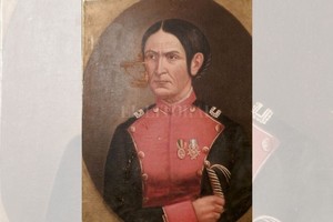 ELLITORAL_315286 |  Gentileza Retrato de autor anónimo que representa a Juana Azurduy en su madurez (hacia 1857). Salón de Espejos de la Alcaldía de Padilla -Chuquisaca- Bolivia.