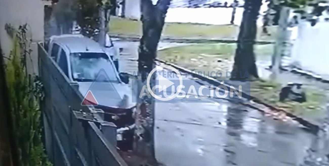 Video: el momento en que el joven rosarino atropelló y mató a dos ladrones