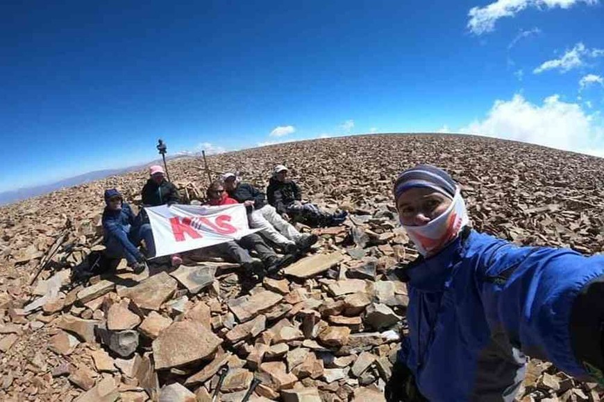 ELLITORAL_384160 |  Gentileza Natalia Suppa La imagen se encuentra en la cumbre del Nevado de Castilla.