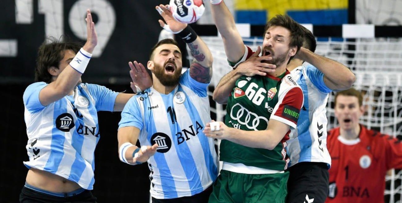 Mundial de handball: Argentina empató con Hungría en el debut 