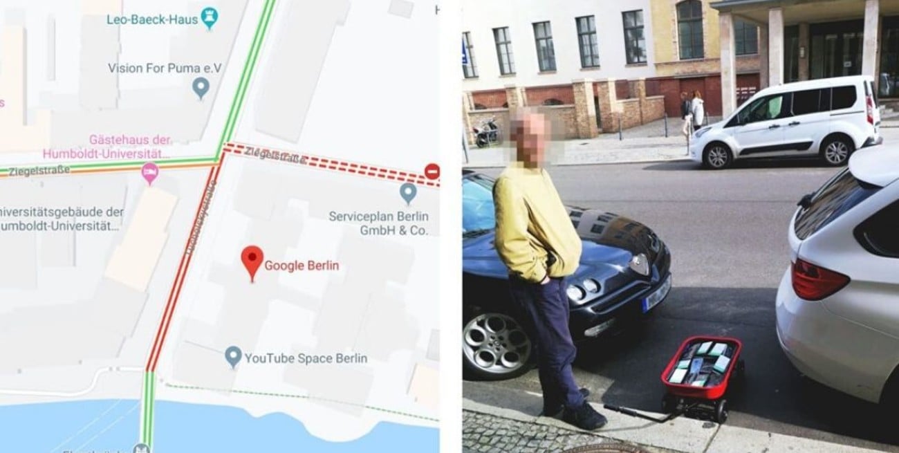 Un artista alemán hackeó el servicio de Google Maps y se volvió viral