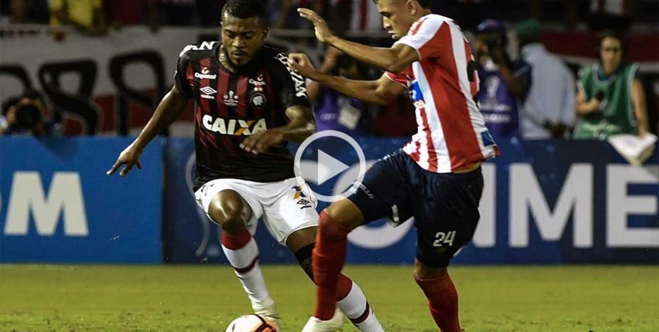 Junior y Atlético Paranaense no se sacaron ventaja en la primera final de la Copa Sudamericana