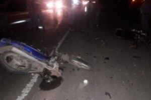ELLITORAL_373829 |  Gentileza Así quedó la motocicleta en la que circulaba la víctima fatal.