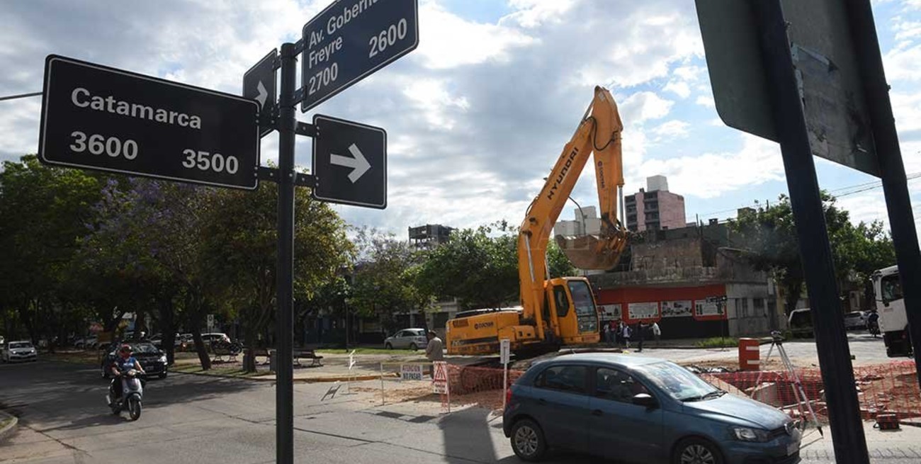 Avenida Freyre: por los trabajos de remodelación cortan un tramo de calle Catamarca