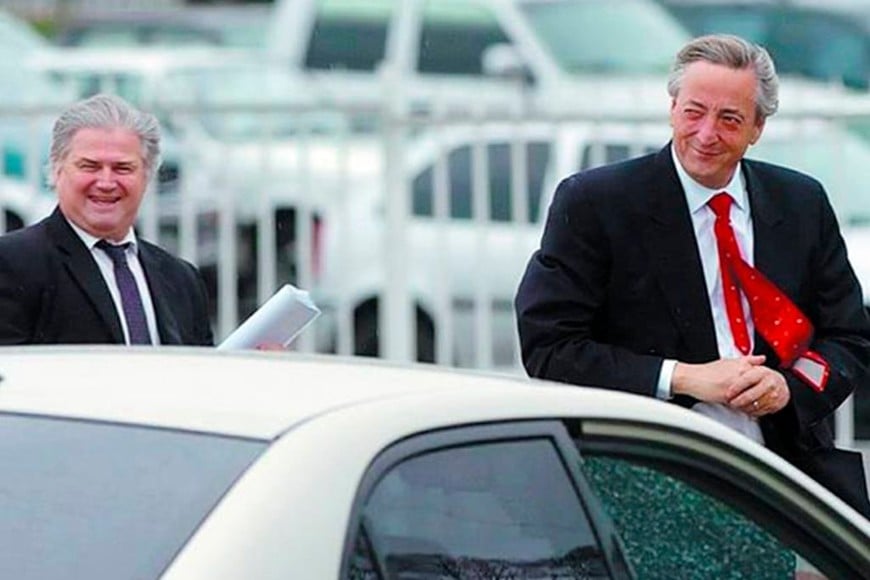 ELLITORAL_355792 |  Archivo Daniel Muñoz junto a Néstor Kirchner