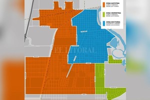 Gentileza Distribución. Así quedó dividido el servicio de recolección de residuos en Santo Tomé.