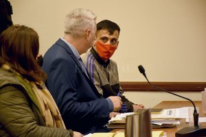 ELLITORAL_396492 |  Flavio Raina El acusado, Juan Eduardo Bovino (24) enfrenta una pena de perpetua, impulsada por la fiscalía.