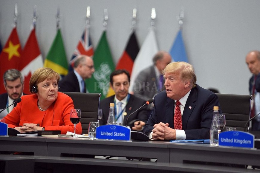 ELLITORAL_231350 |  Telam Angela Merkel y Donald Trump.