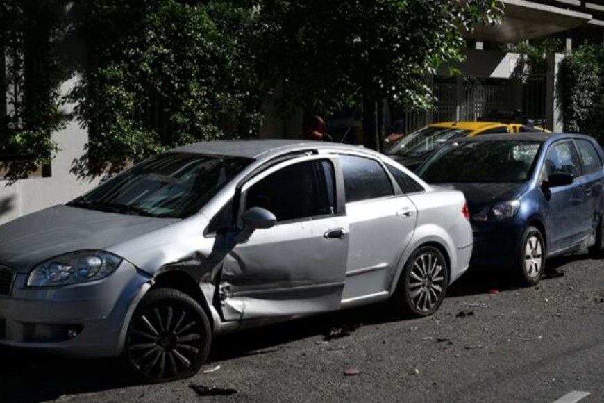 ELLITORAL_420714 |  Gentileza Uno de los seis autos particulares chocados.