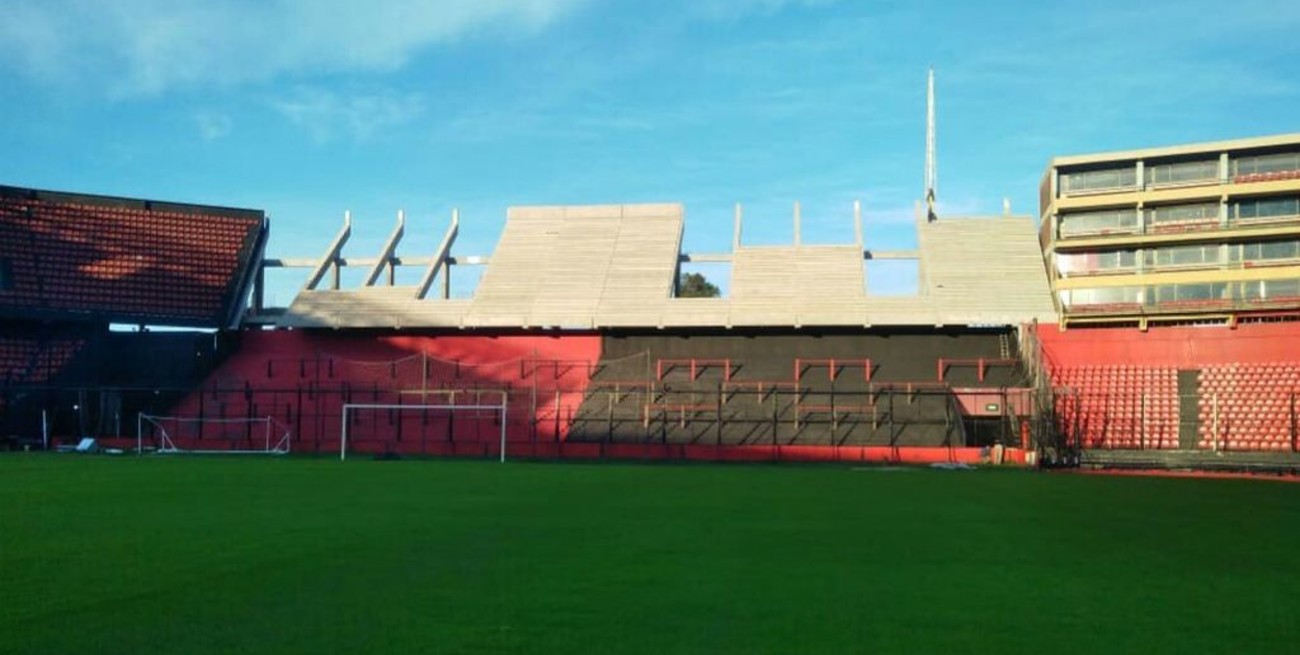 Avanzan las obras de la nueva bandeja Sur del estadio de Colón