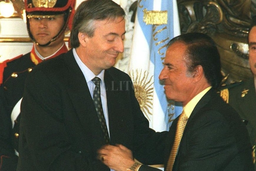 ELLITORAL_357744 |  Archivo El Litoral 1998. Kirchner gobernador, Menem presidente.